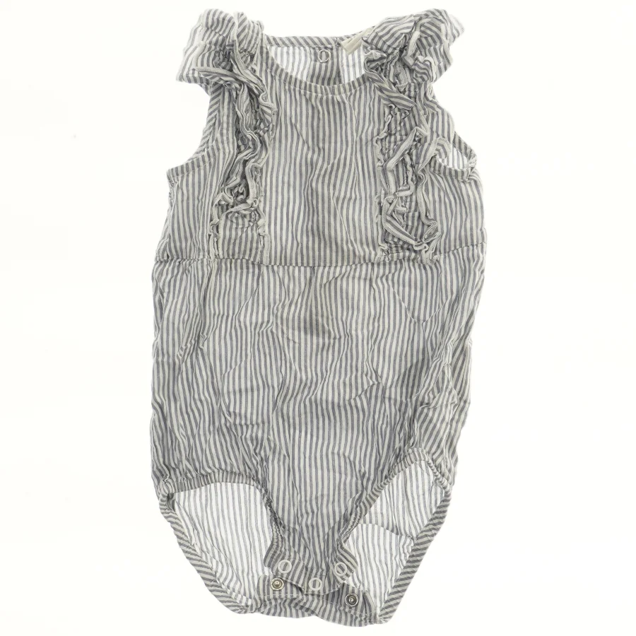 H&M (str. 74) Stribet bodystocking med flæser