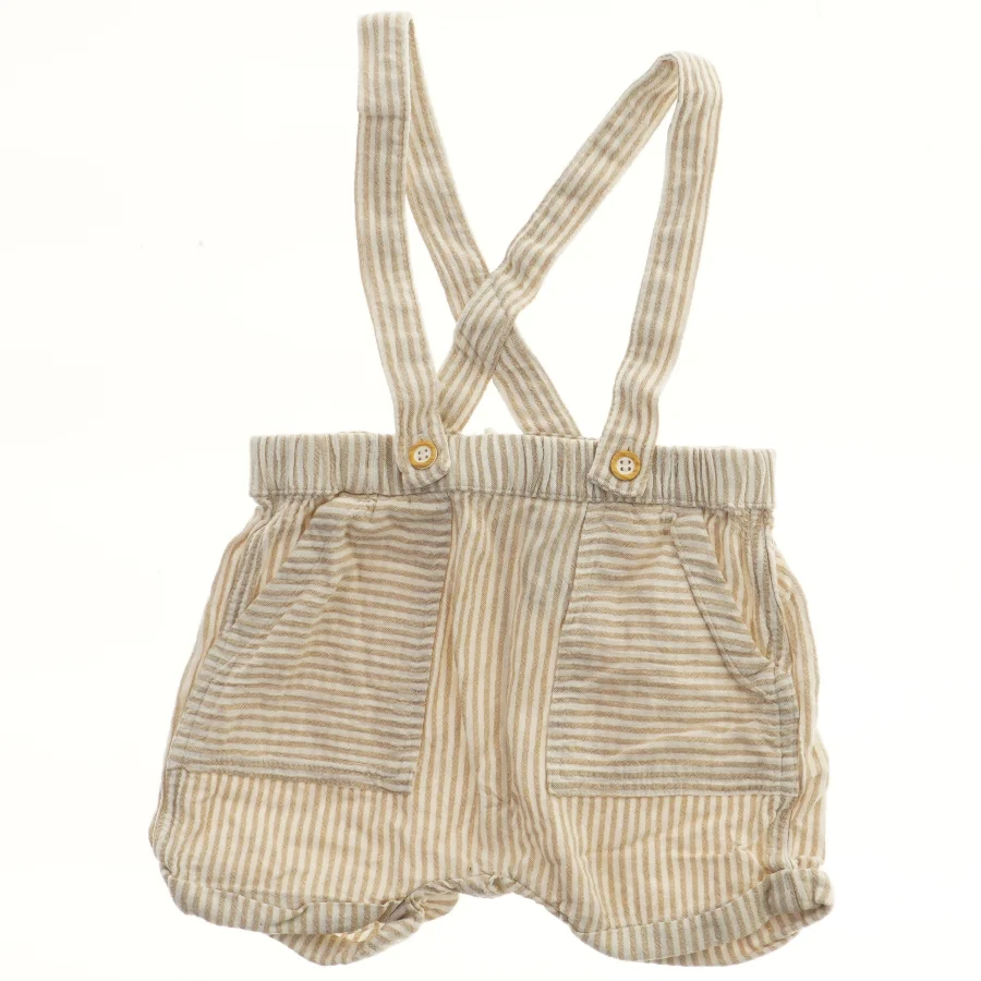 Stribet baby shorts med seler fra H&M (str. 74)