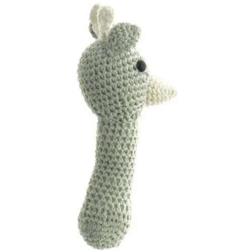 Hæklet giraf bamse (str. Længde, 18 cm)