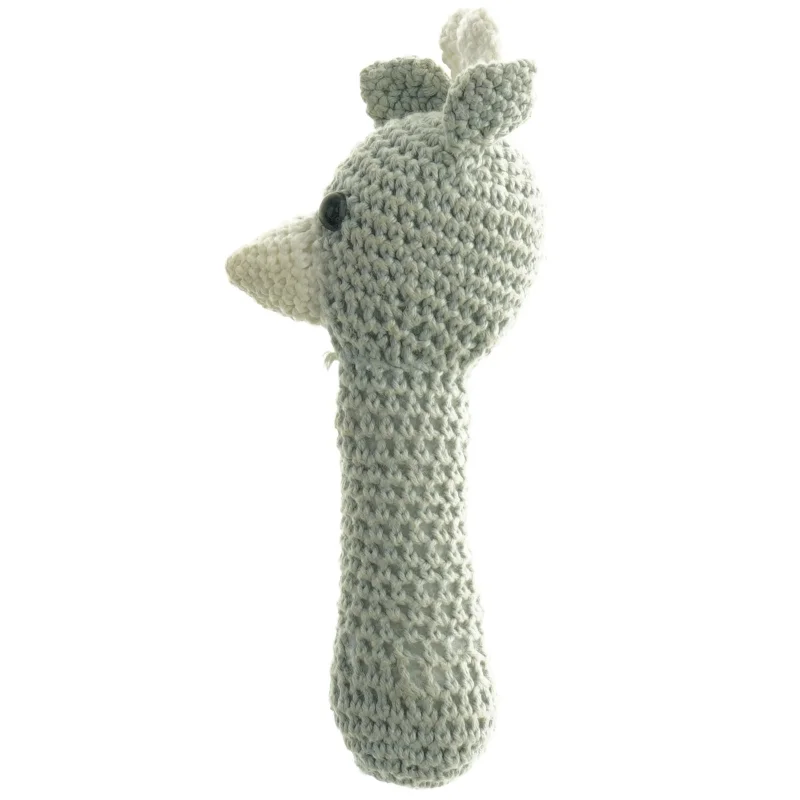 Hæklet giraf bamse (str. Længde, 18 cm)