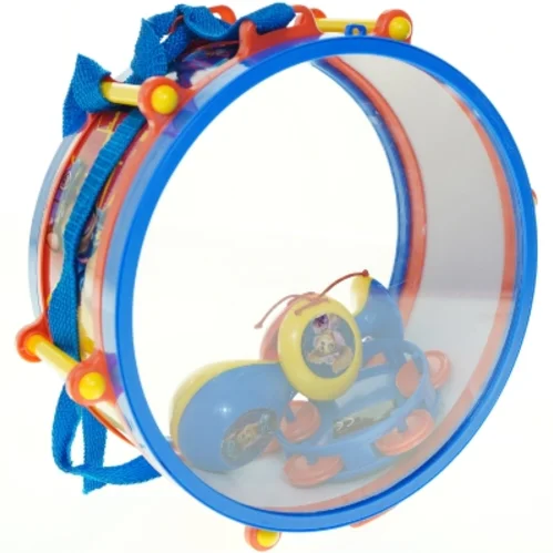 Tromme og Maracas med figurer fra Lexibook (str. 27 x 12,5 cm)