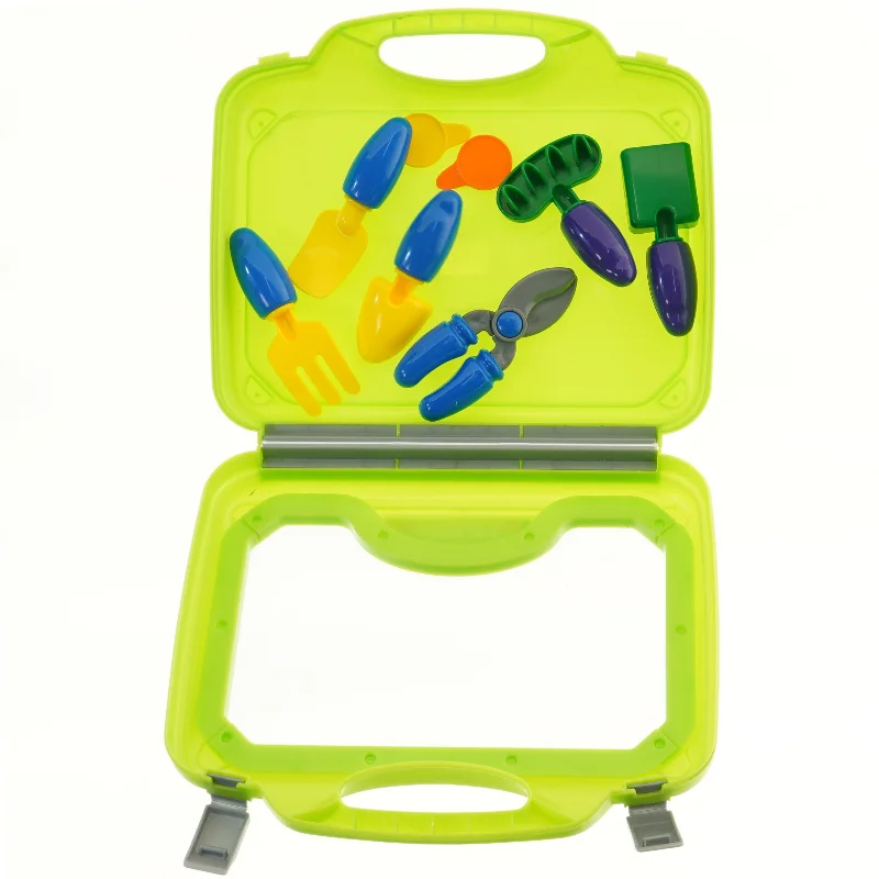 Børne-haveværktøj i kuffert (str. 30x26 cm)