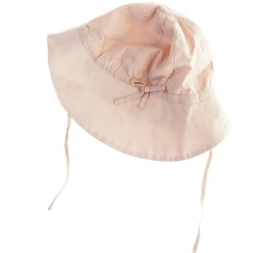 Bomuldssolhat med bindebånd fra Wheat (str. 12-18 måneder )