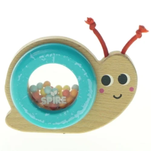 Trærasle formet som en snegl fra Spire (str. 10 x 20 cm)