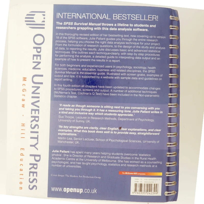 SPSS survival manual : a step by step guide to data analysis using SPSS af Julie Pallant (Bog)