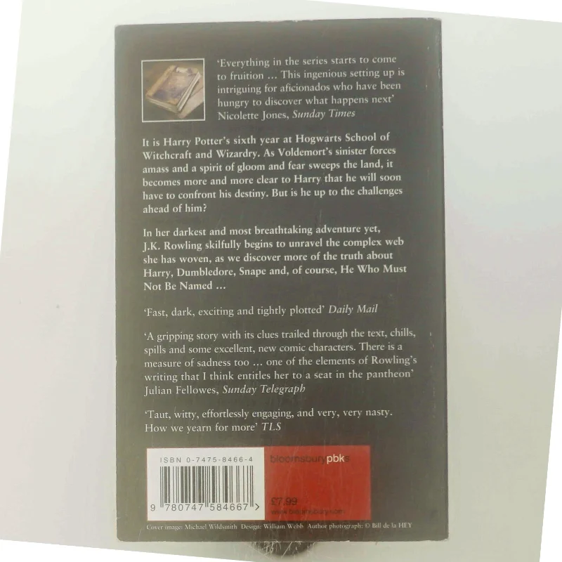 Harry Potter half-blood prince af J. K. Rowling (Bog)