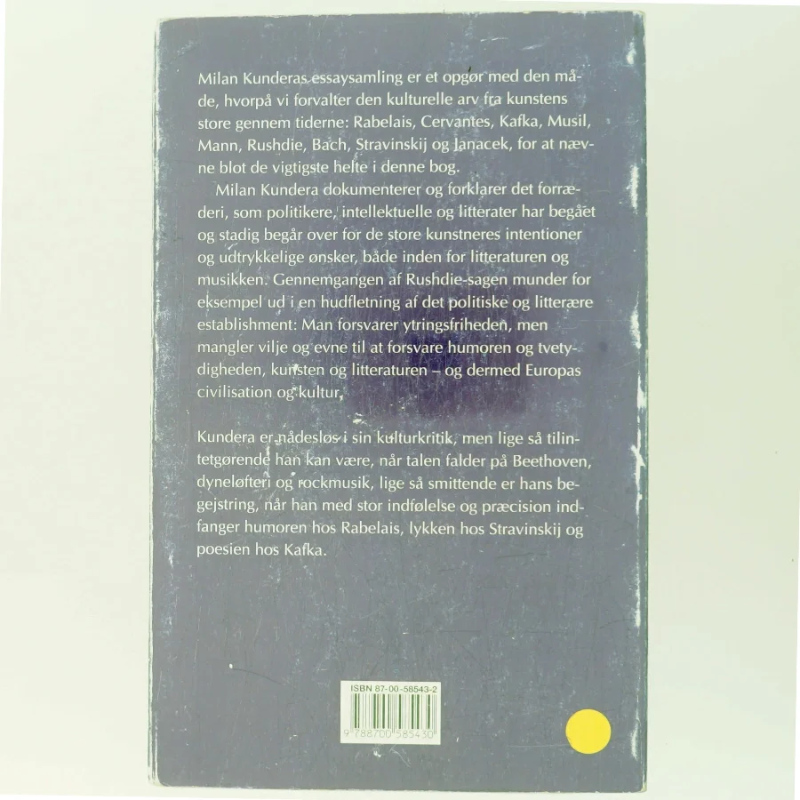 De forrådte testamenter af Milan Kundera (Bog)