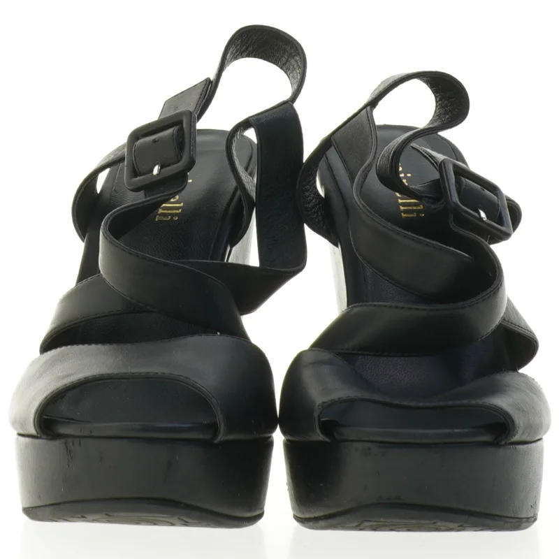 Sorte kilesandaler fra Minelli (str. 38)