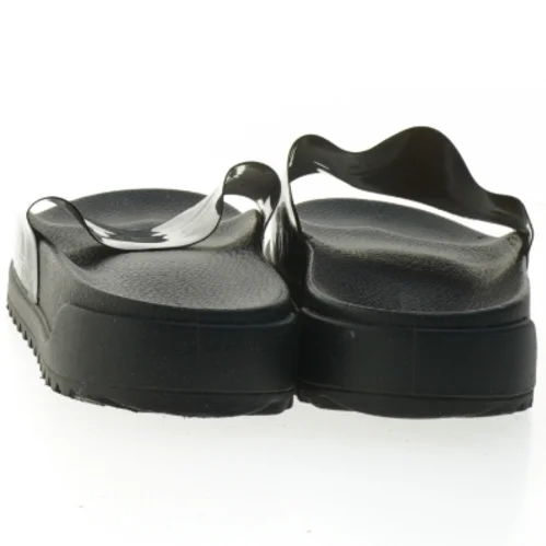 SuperDry Sorte sandaler med glat overdel (str. Længde, 28 cm)