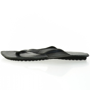 Friis Sorte læderflipflops (str. 42)