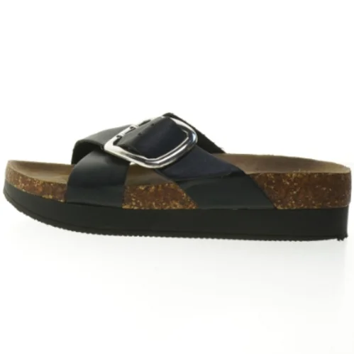 Sort damesandal med korksål fra Catwalk (str. 41 )