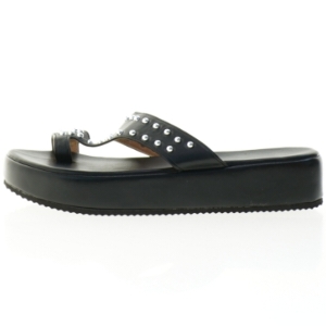 Sorte sandaler med nitter (str. 42)