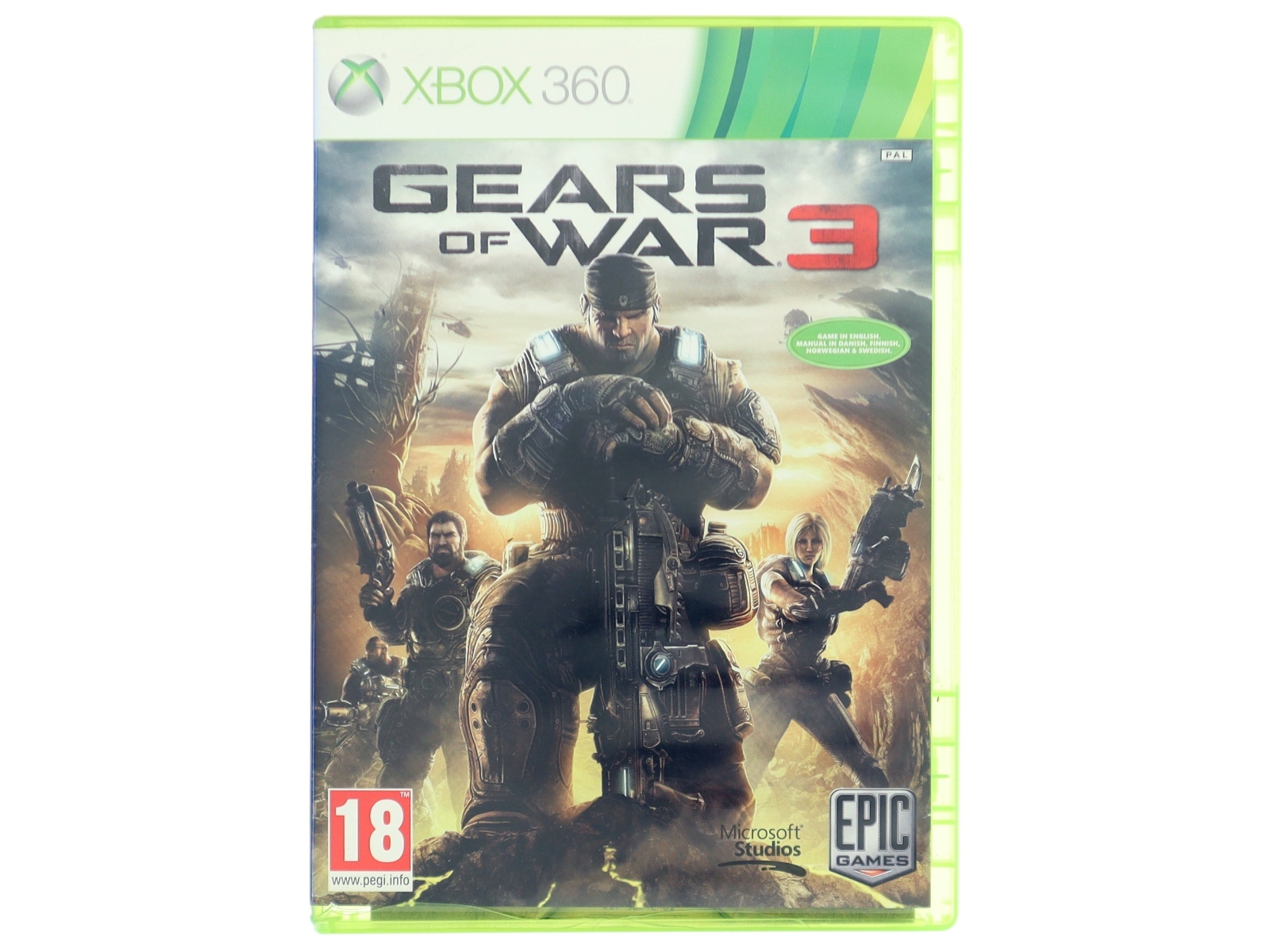 Xbox 360 spil 'Gears of War 3' fra Microsoft, Epic Games