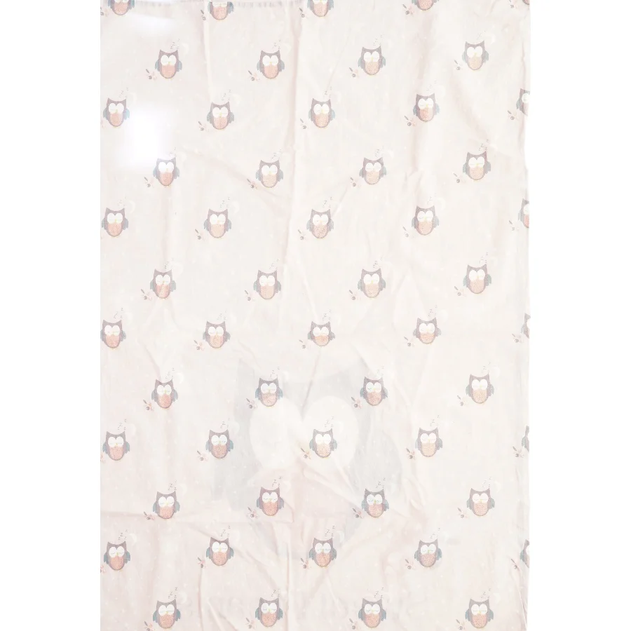Sovesæt med uglemotiv (str. 94 x 62 cm 44 x 40 cm)