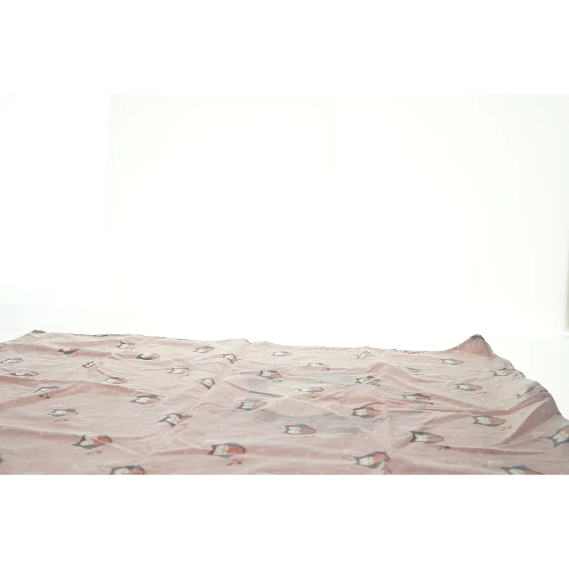 Sovesæt med uglemotiv (str. 94 x 62 cm 44 x 40 cm)