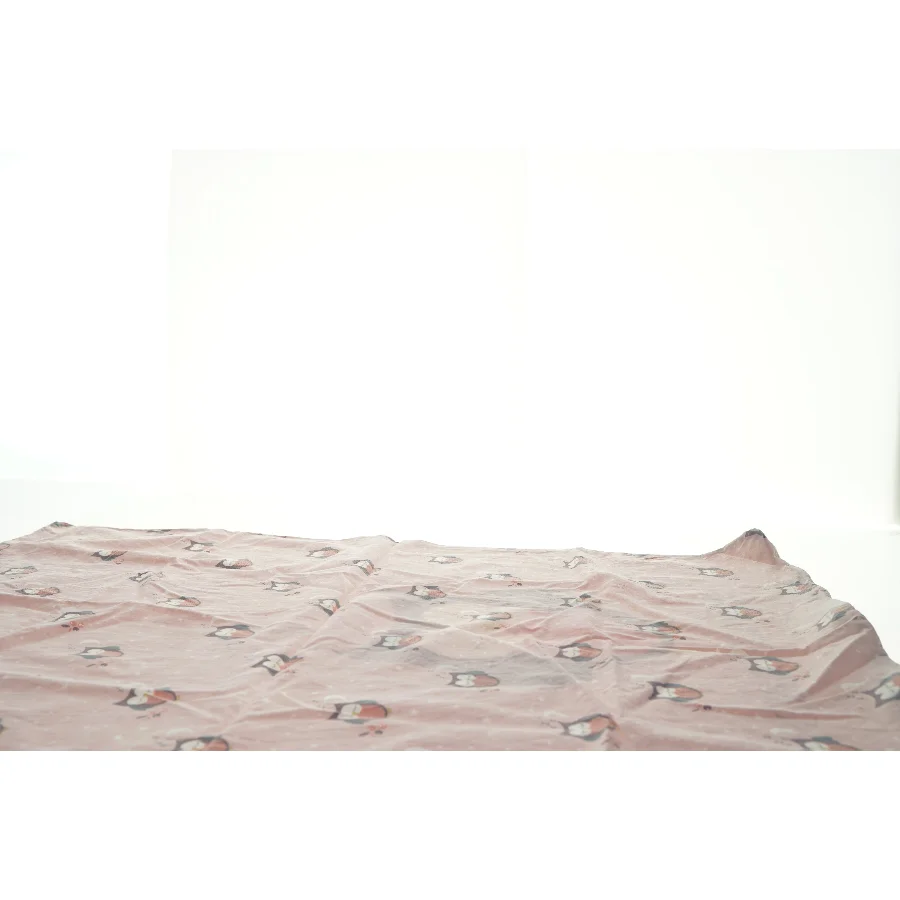 Sovesæt med uglemotiv (str. 94 x 62 cm 44 x 40 cm)