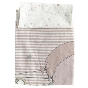 Børnesengetøj med dyremotiv (str. 60 x 95 44 x 40 cm)