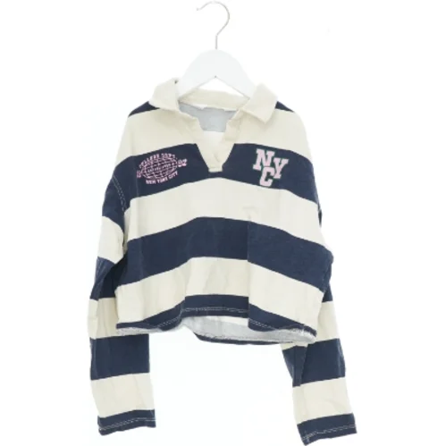Stribet langærmet trøje med krave fra H&M (str. 140)