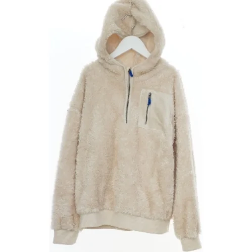 Fleece hættetrøje med lomme fra H&M (str. 140)
