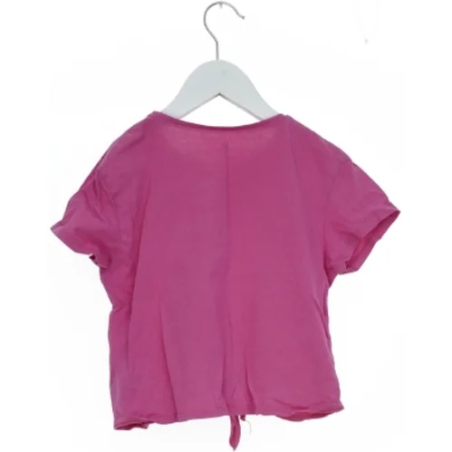 Kortærmet T-shirt med knude fra H&M (str. 128)