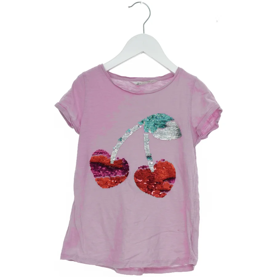 T-shirt med pailletkirsebær fra H&M (str. 140)