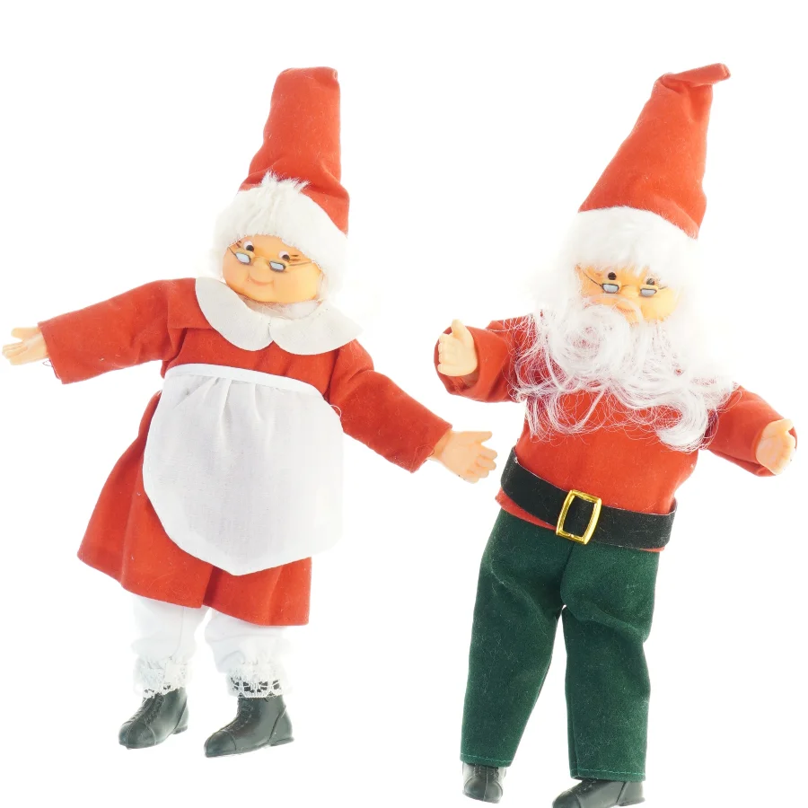 Julemand og kone figurer (str. 25x18 cm)