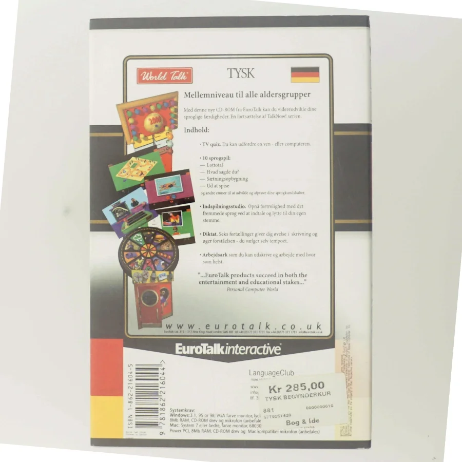 EuroTalk Interactive CD-ROM til tysk fra EuroTalk