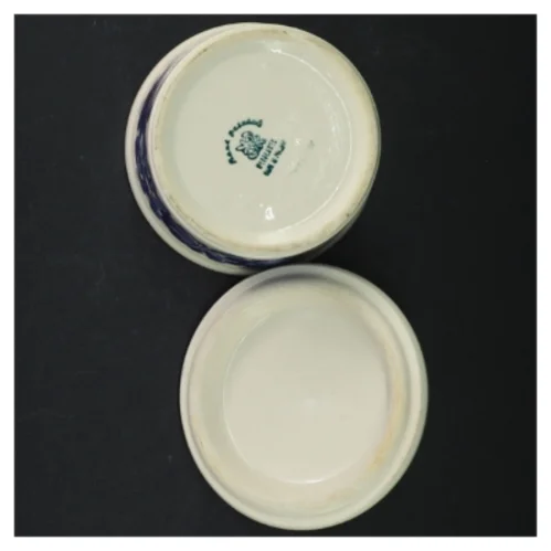 Sukkerskål med låg (str. Ø 12 cm)