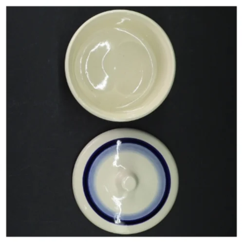 Sukkerskål med låg (str. Ø 12 cm)