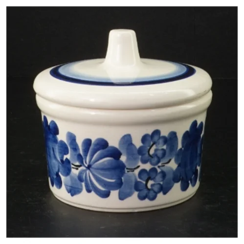 Sukkerskål med låg (str. Ø 12 cm)