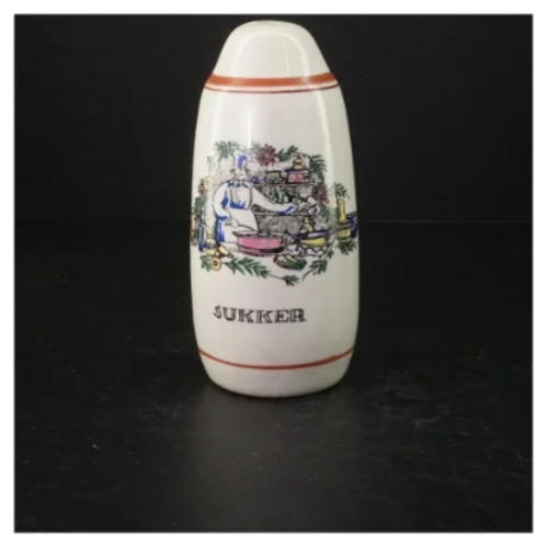 Porcelæn Sukkerdåse (str. 16 cm)