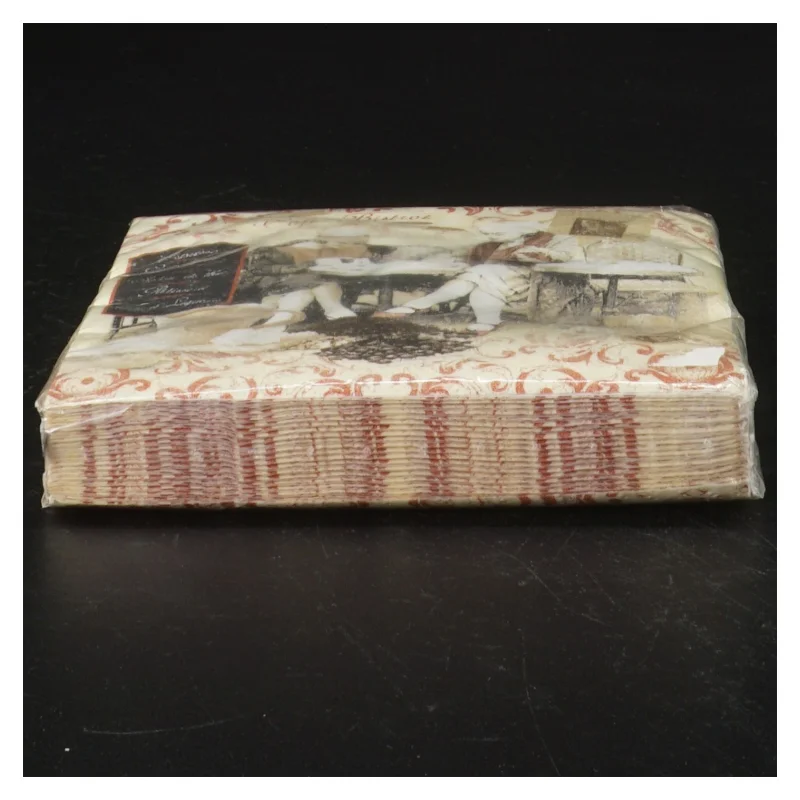 Servietter med café-motiv