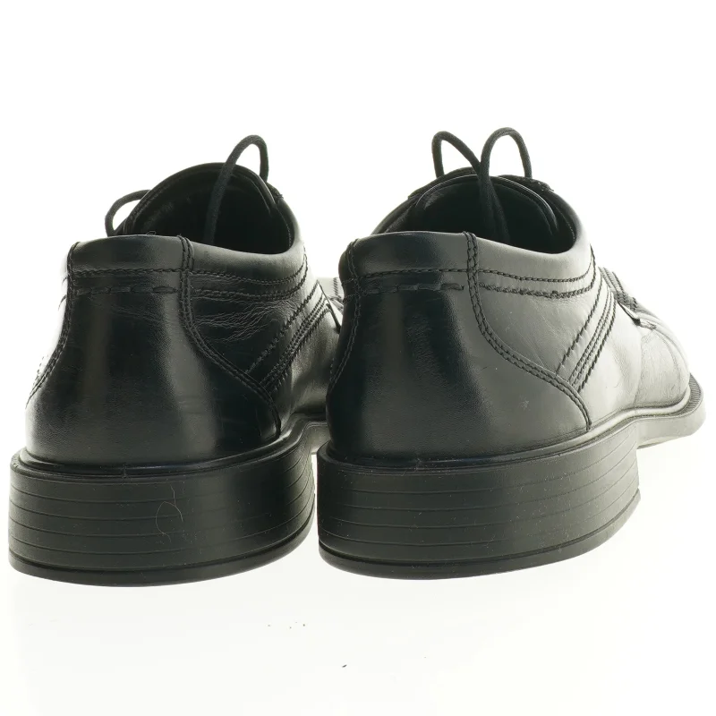 Sorte lædersko fra Ecco (str. 42)