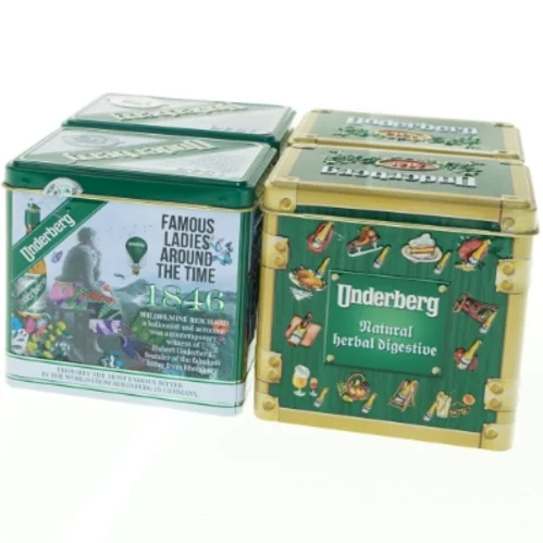 Underberg metalæsker fra Underberg (str. 12x9x11,5 cm)