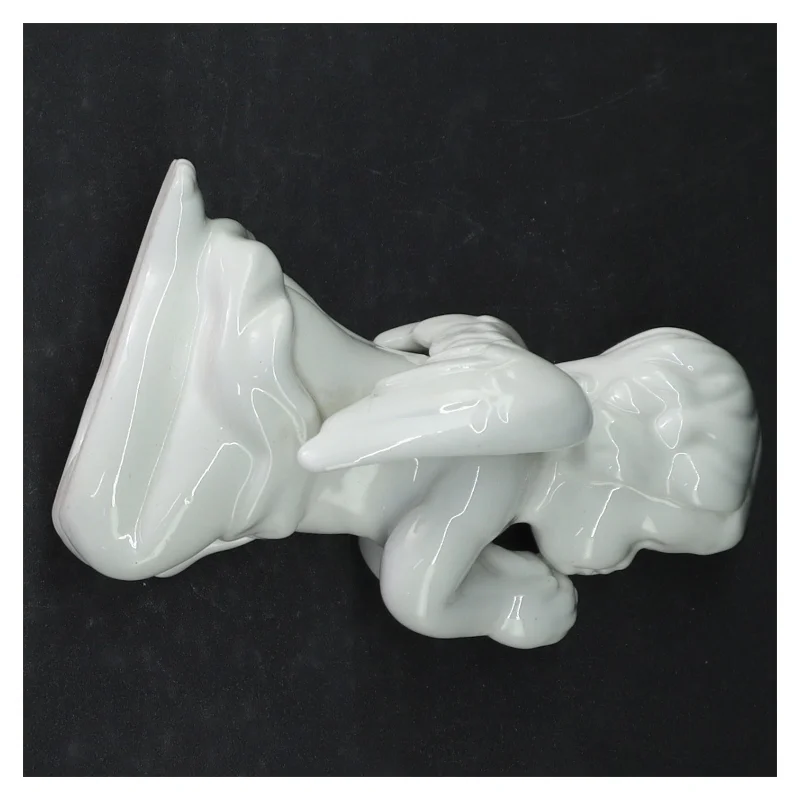 Hvid porcelæns engel (str. 13 cm)