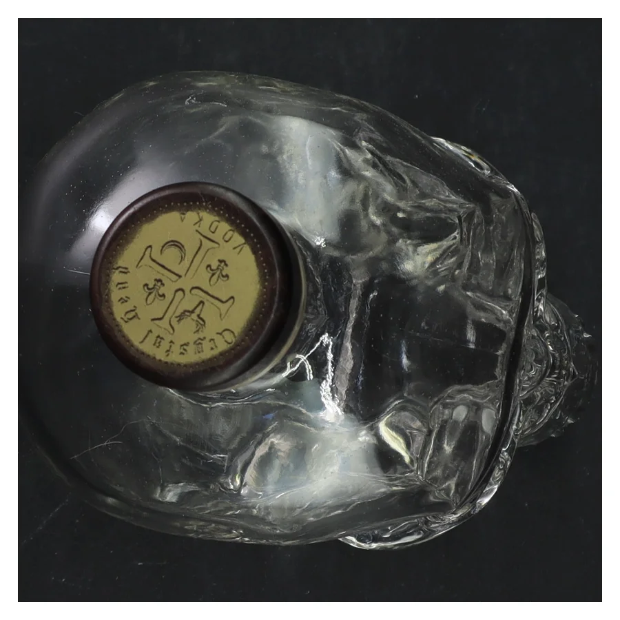 Glaskraniumflaske fra Crystal Head (str. 13 x 10 x 18 cm)
