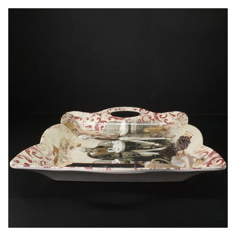 Bakke med cafémotiv (str. 30 x 40 cm)