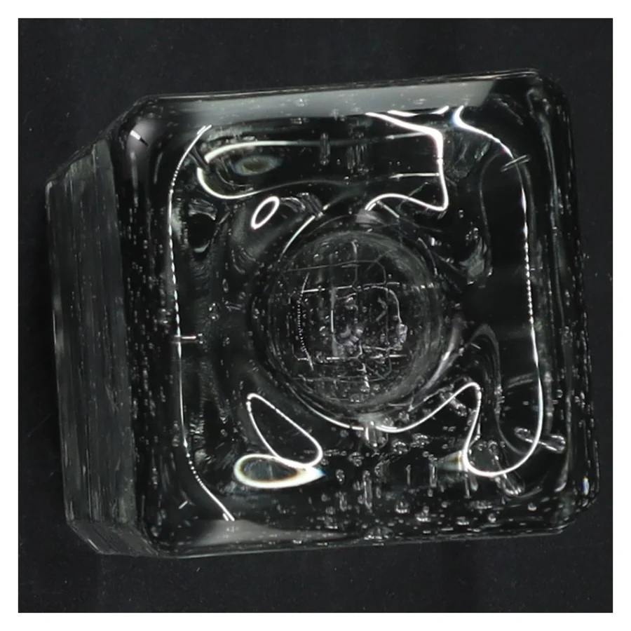 Glaskunst med luftbobler (str. 13 cm)