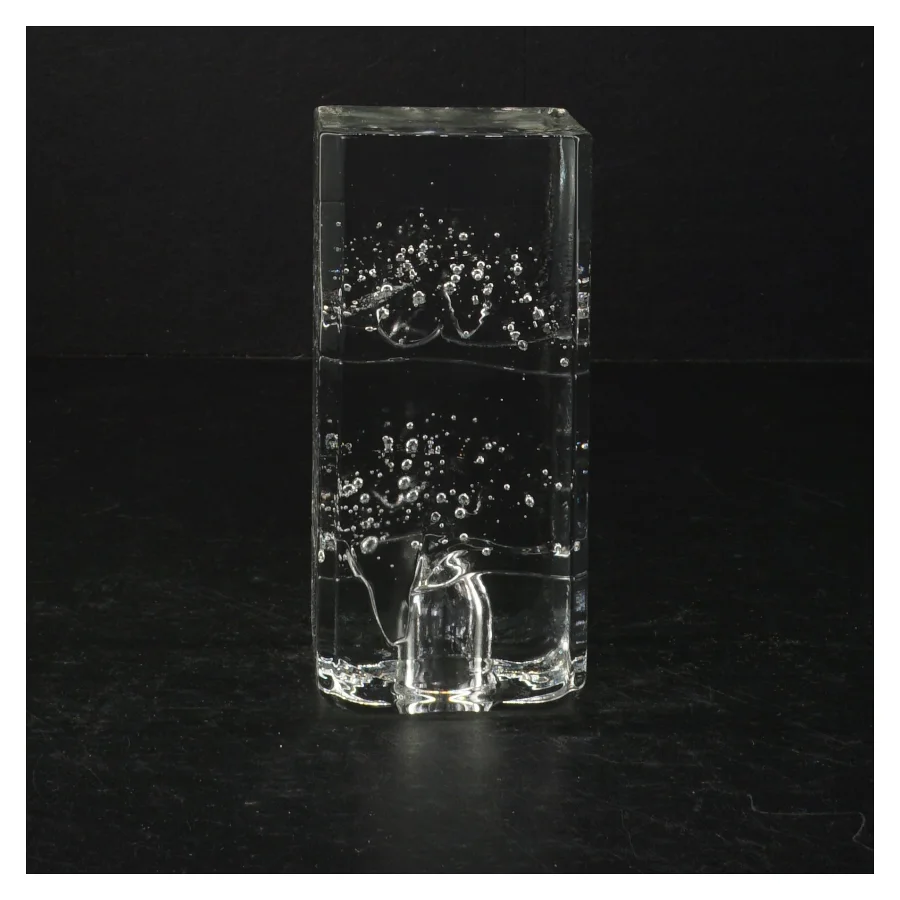 Glaskunst med luftbobler (str. 13 cm)