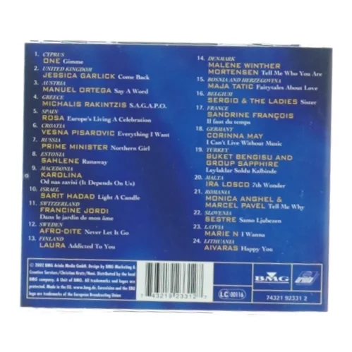 Eurovision Song Contest 2002 CD fra Eurovision