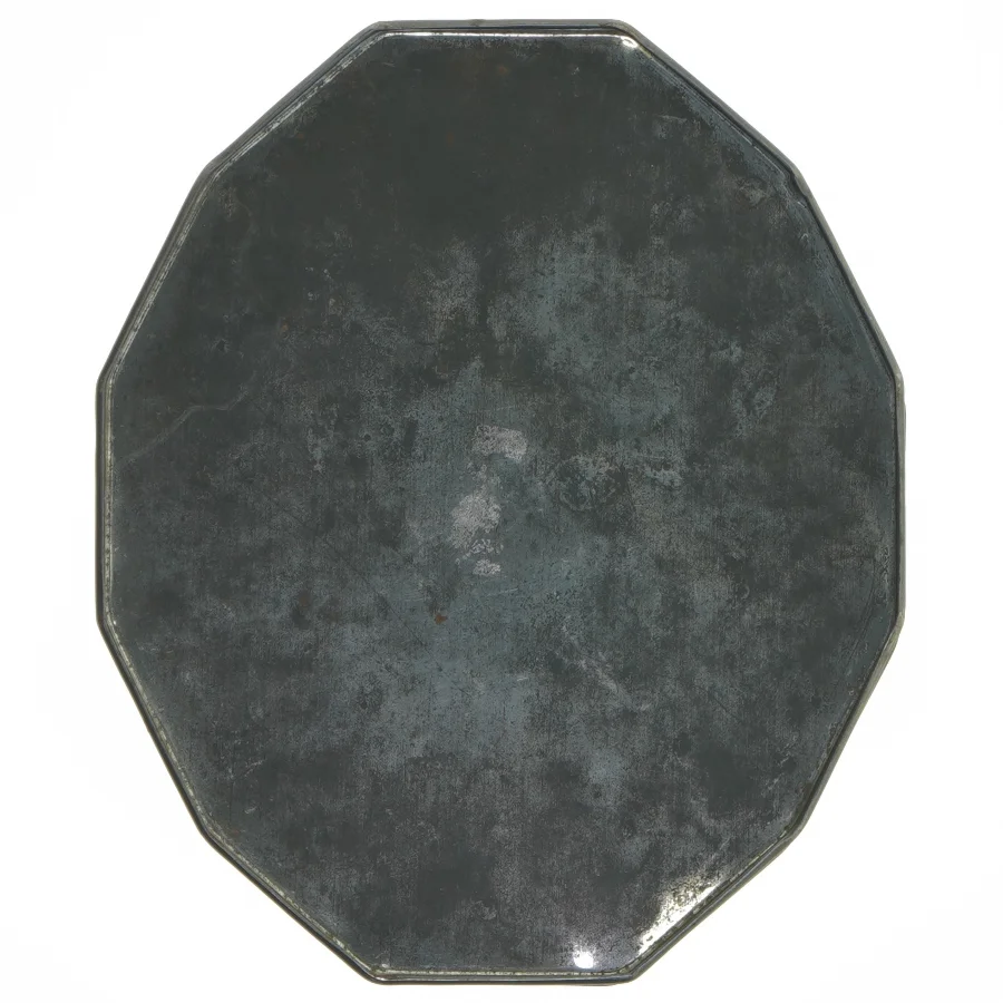 Vintage kagedåse med blomsterdesign (str. 21x18 cm)