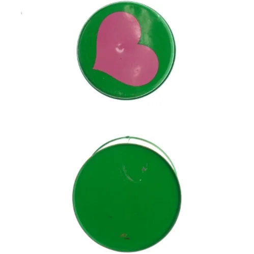 1960'er dåse med hjerter Laurids Lønborg & Lena Al Eklund (str. Diameter, 13 cm h 16 cm)