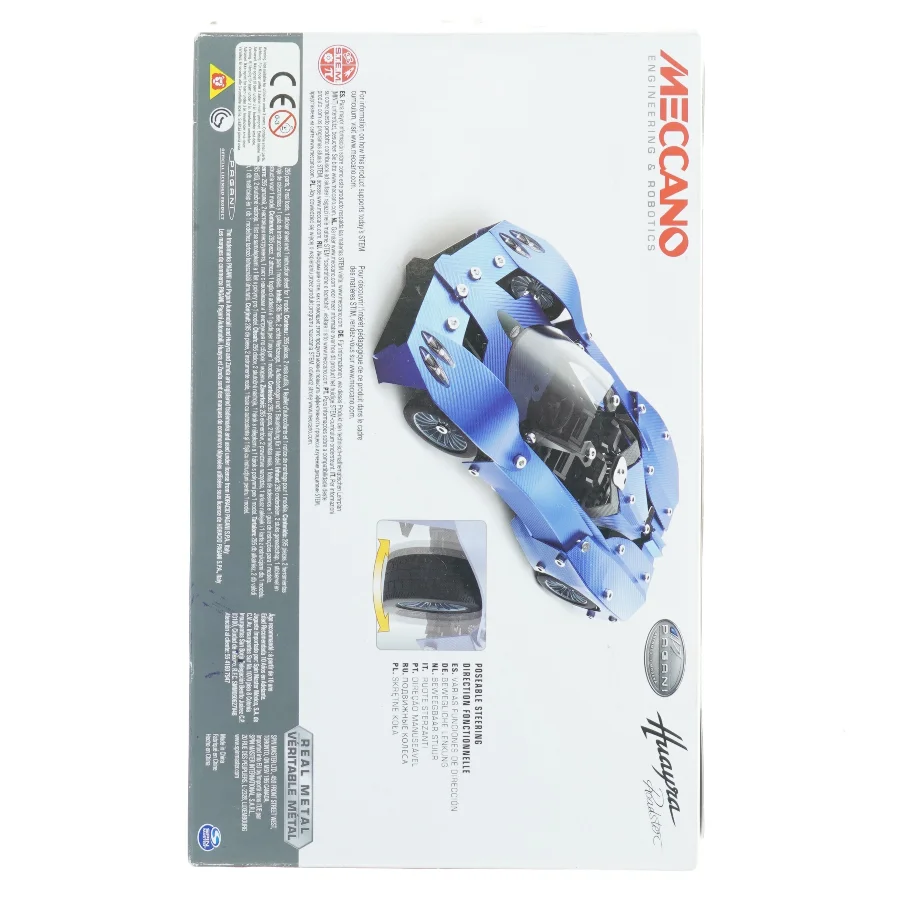 Meccano-Erector Sports Car Set Pagani Huayra Roadster (str. Kassen er 32 x 20 x 5 cm)