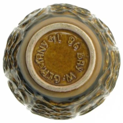 Keramisk vase med mønstret design fra Bay W.GERMANY (str. 15 cm)