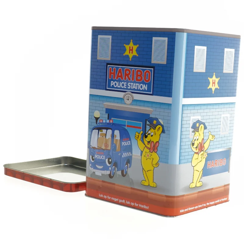 Haribo metal slikdåse (str. 20 x 14 x 12 cm)
