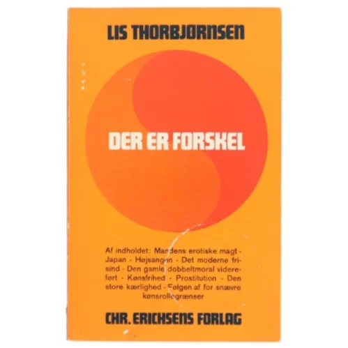 Lis Thorbjørnsen: Der er Forskel, Bog fra Chr. Erichsens Forlag