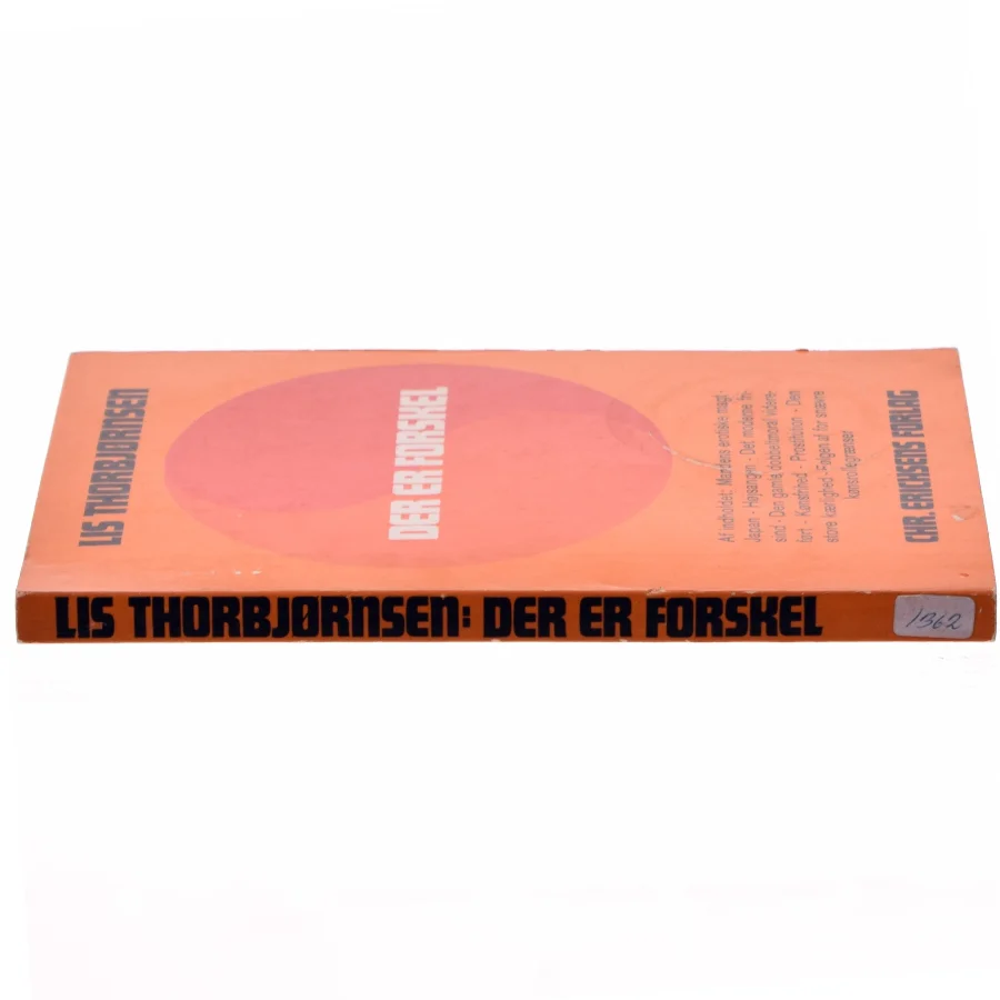Lis Thorbjørnsen: Der er Forskel, Bog fra Chr. Erichsens Forlag