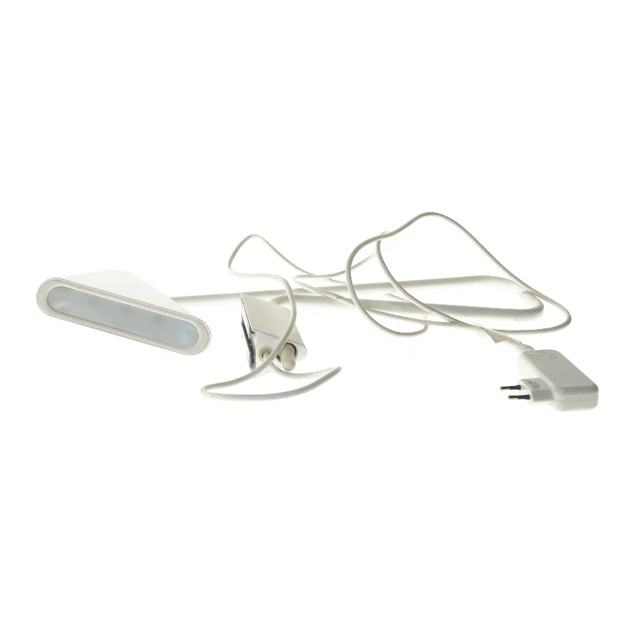 Hvid Ikea PS12 væglampe med adapter (str. 55 cm)