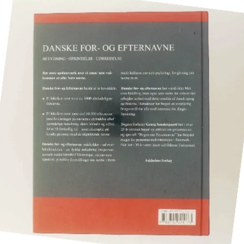 Danske for- og efternavne : betydning, oprindelse, udbredelse af Georg Søndergaard (Bog)