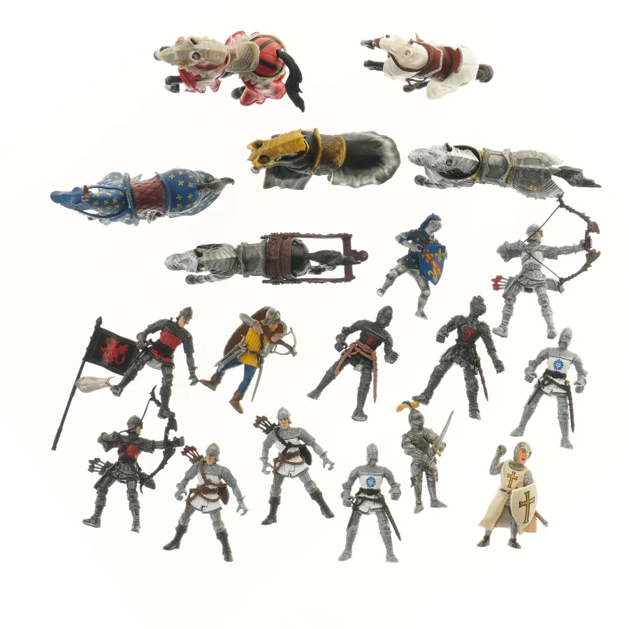 Papo Ridderfigurer med heste (str. 14 cm)